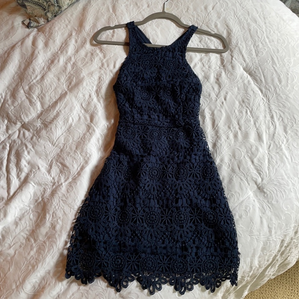 Fitted Navy Dress